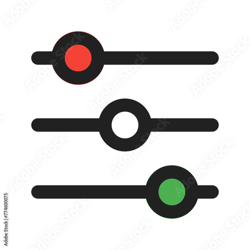 adjustment line color icon