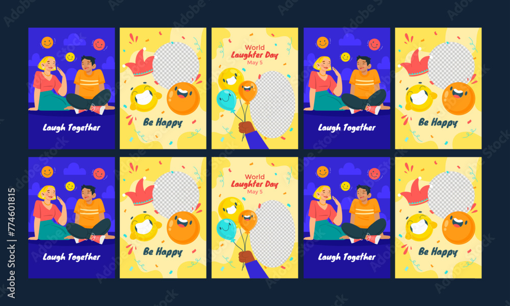 world laughter day vector illustration flat design