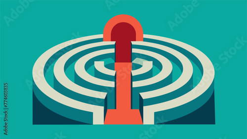 A maze with only one path leading to the end showcasing how tunnel vision and the confirmation bias can limit our options and prevent us from