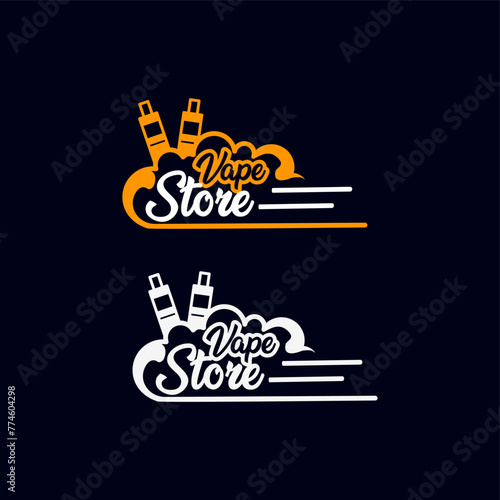 
vape logo design vector illustration