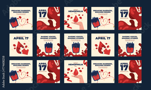 world hemophilia vector illustration flat design