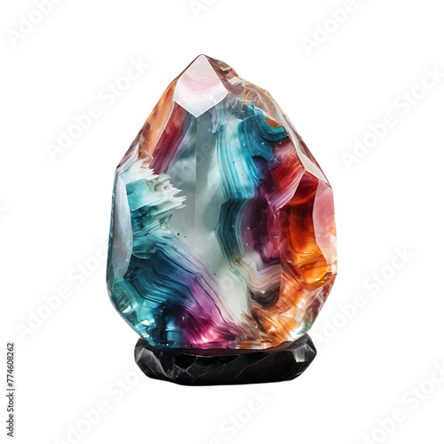 Chromatic Crystals on transparent background