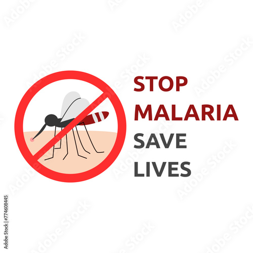 World Malaria Day Vector Illustration. Suitable for greeting card, poster and banner. Malaria and dengue vector design to raise awareness. flat style design