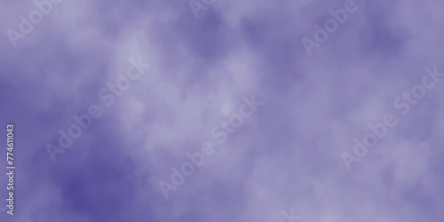 Color sky with clouds and tiny fogg, Purple background and texture of clouds surrounding randomly, Soft fluffy white cloud on the blue sky with watercolor texture.