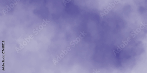 Color sky with clouds and tiny fogg, Purple background and texture of clouds surrounding randomly, Soft fluffy white cloud on the blue sky with watercolor texture.