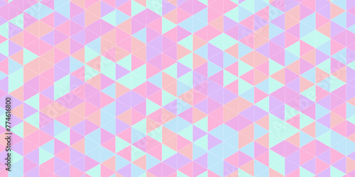 Background of colorful , geometric shapes. light blue , pink low poly triangle sharp abstract background. Abstract Geometric Pattern generative computational Design texture elements for banners, 