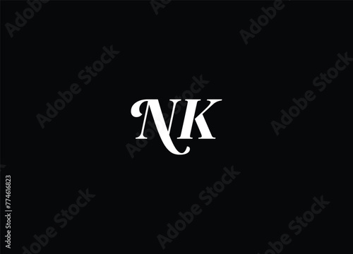 NK Creative modern unique logo and initial logo