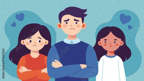 A drawing of a parent favoring one sibling over the other highlighting the potential for unequal relationships and feelings of jealousy and