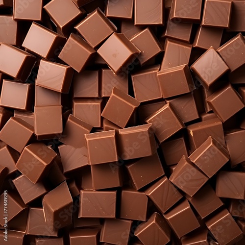 Background of chocolate candies  3d rendering