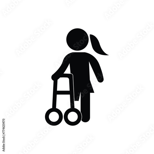 disabilitas icon vektor photo