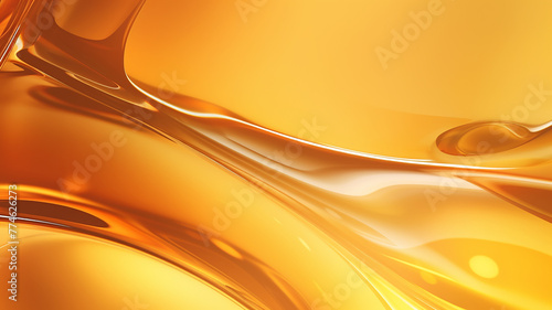abstract background golden machine grease, lubrication amber transparent background texture liquid, engine oil © kichigin19