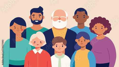 A family reunion brings together relatives from all ages and backgrounds reinforcing the idea that communication and connection can transcend