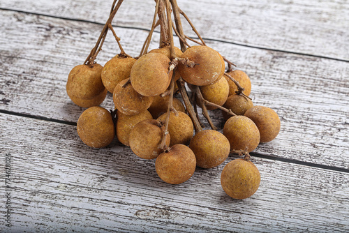 Ripe sweet tropical Longan fruit