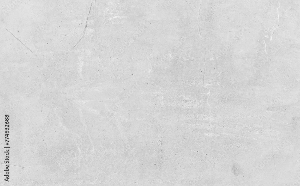 Fototapeta premium Grunge white cement wall texture background for interior design wallpaper.