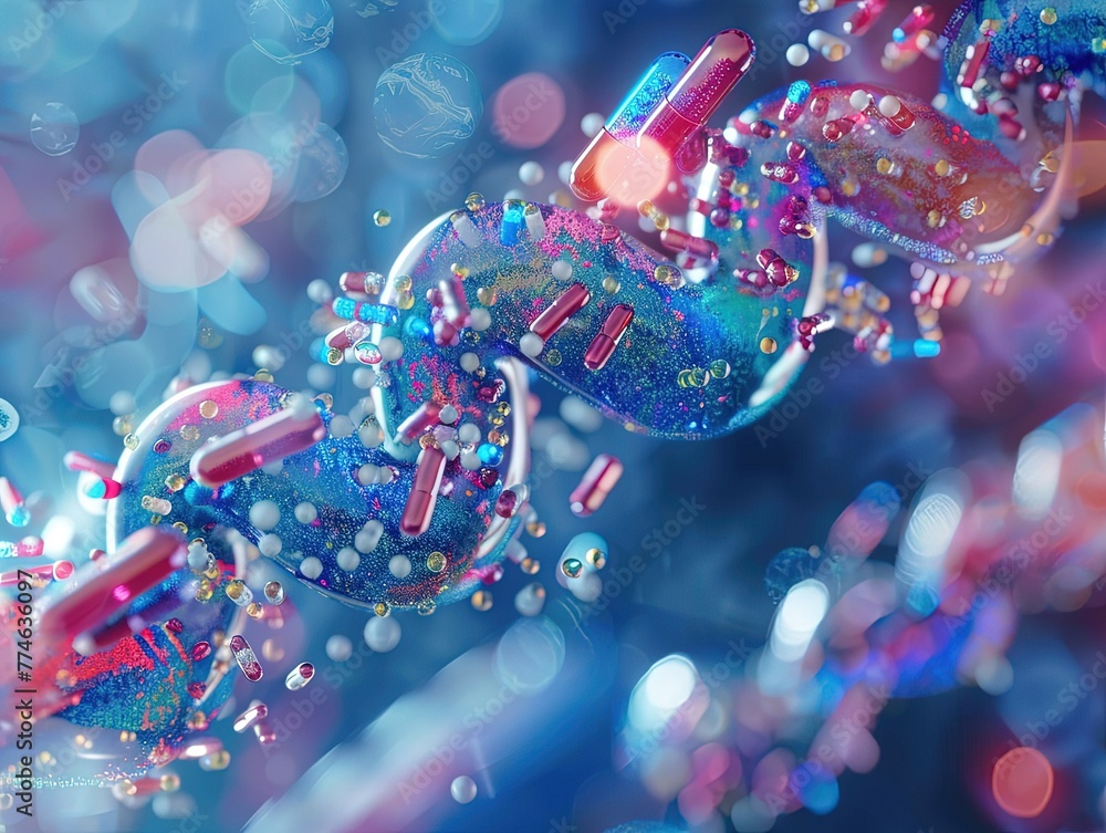 Nanotechnology Nanobot DNA Repair Module in Action Nanotechnology Nanobot DNA Repair Module in Action