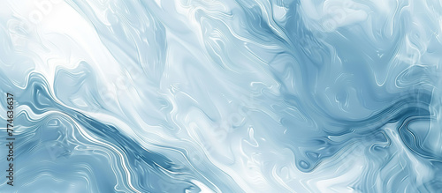 blue background with white smoke.
