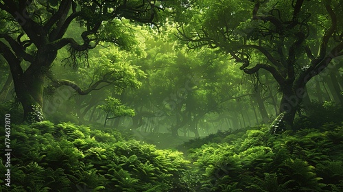 Amazing greenery ,Generative ai,  © curek