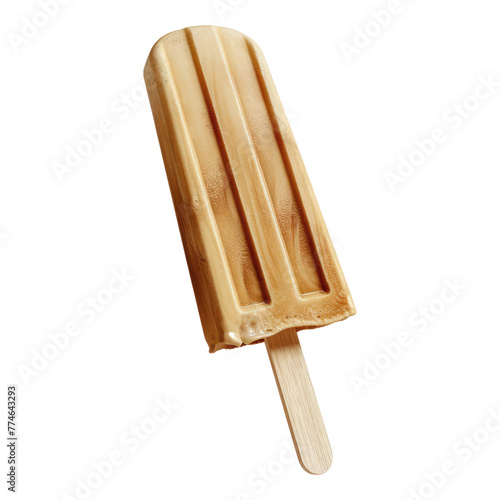 Wooden ice cream stick isolated on transparent background