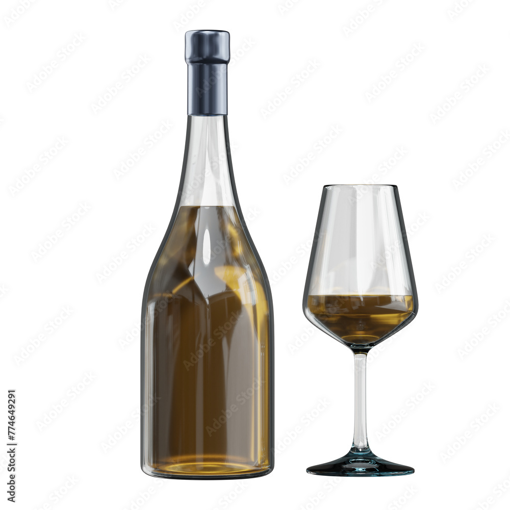Wine Bottle & Glass Mockup on White Background and Isolated
Wine Bottle & Glass Mockup on White Background and Isolated