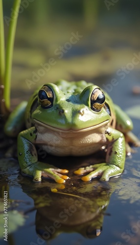 frog in the pond © IndraRachmat