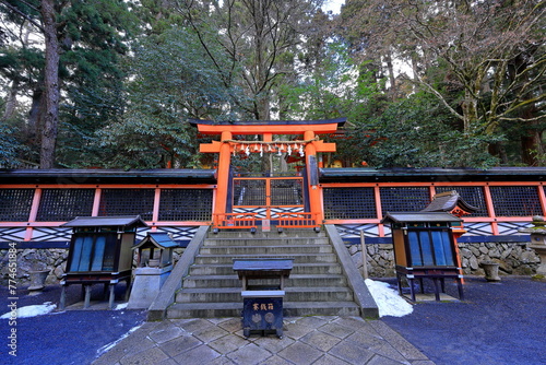 Temple in Kongobu-ji Danjo Garan area, a historical Buddhist temple complex at Koyasan, Koya, Ito District, Wakayama, Japan photo