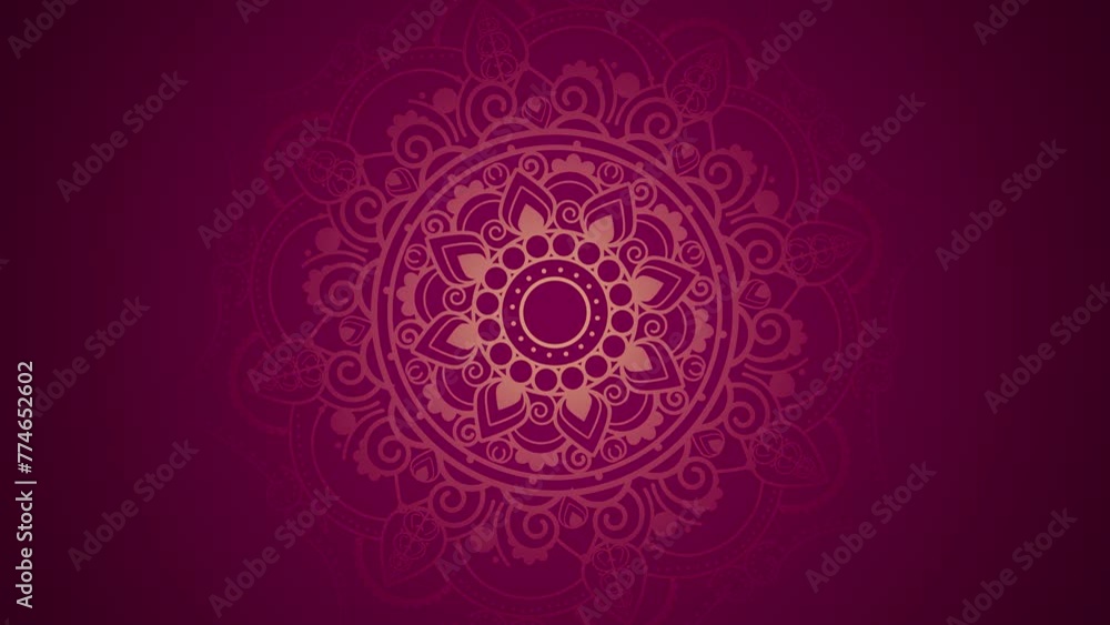 Festival greeting magenta background video design