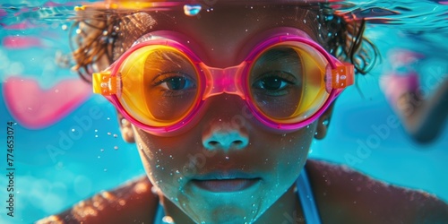 A child professional swimmi...