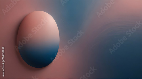 Gradient pink and blue oval shape with texture. generative.ai