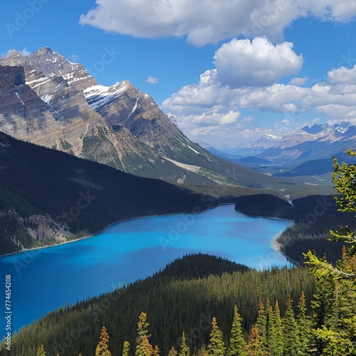 lake in the mountains: Peyto Lake in Alberta, Canada