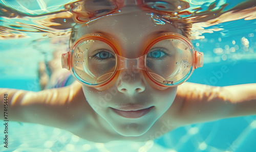 A child professional swimmi...
