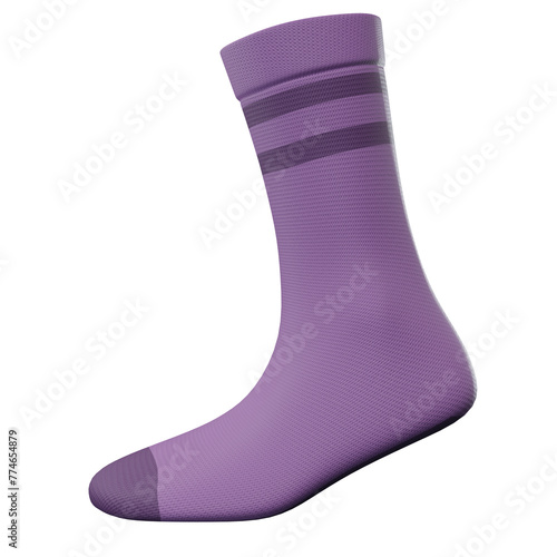 Socks Mockup on White Background and Isolated


