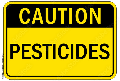 Farm safety sign pesticides