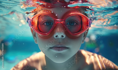 A child professional swimmi...