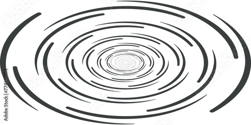 Spiral sound wave rhythm line dynamic abstract vector background.