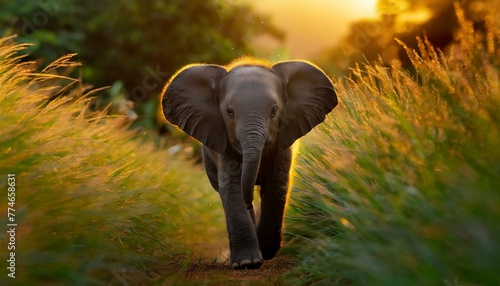 elephant in the meadow