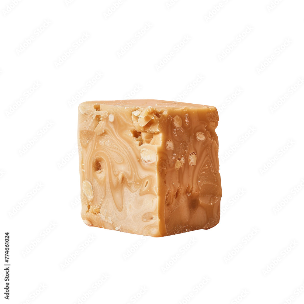 A close up of a soap bar on a Transparent Background