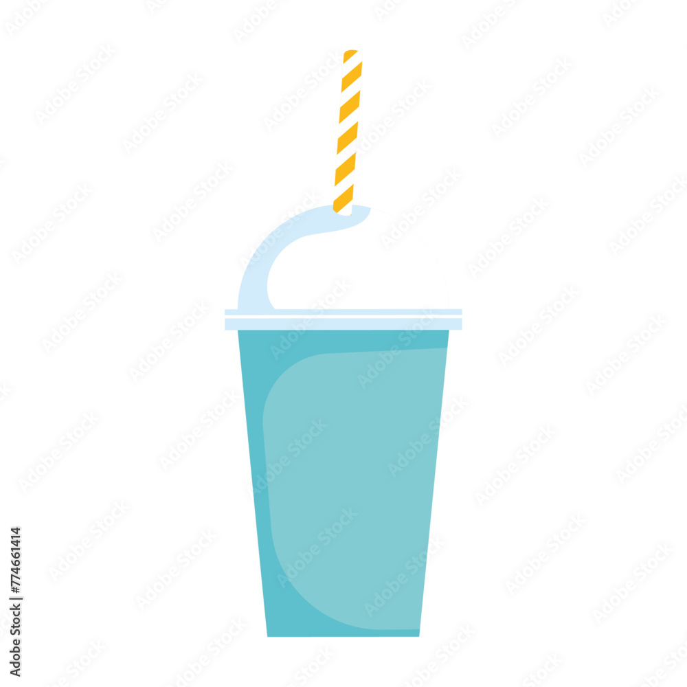 Vector cold drinks illustration on white background Vector cold drinks illustration on white background