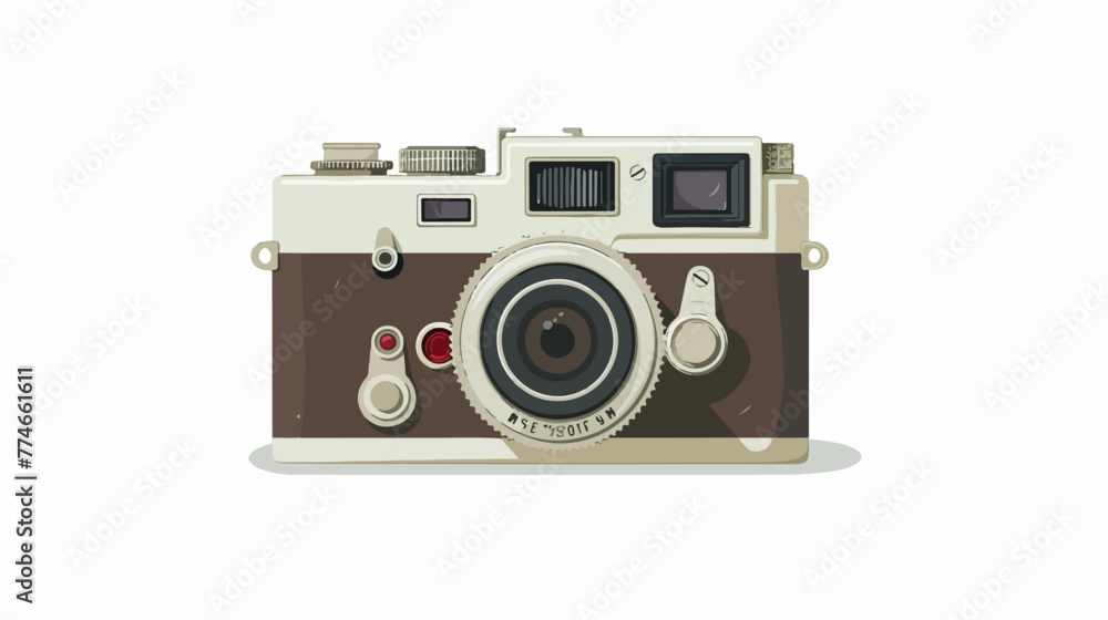 Vintage camera icon Vector flat vector isolated on white