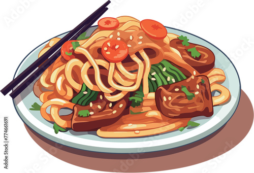 Japanese-Style Stir-Fried Udon photo