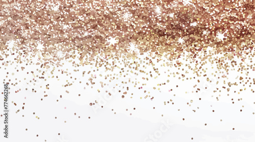 White background adorned with glitter for a stylish