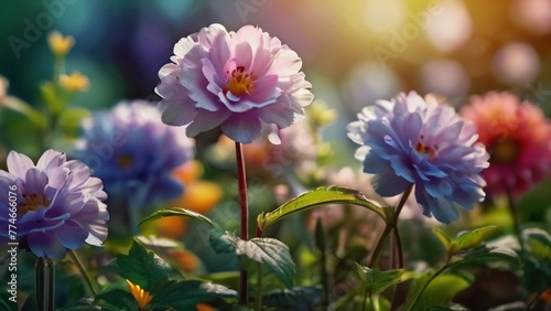 Flower garden close-up.
