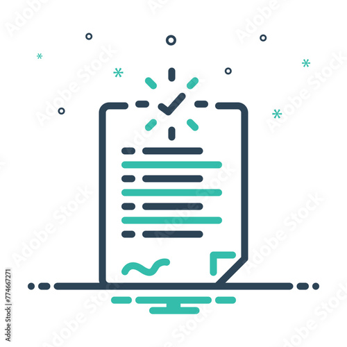 Mix icon for validate