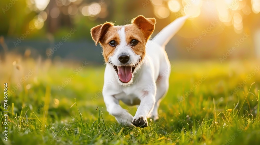 Serene Golden Retriever Enjoys a Sunset Beach Frolic - Generative AI