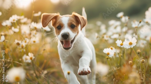 Serene Golden Retriever Enjoys a Sunset Beach Frolic - Generative AI