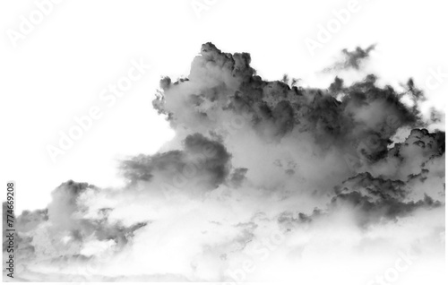 Photography Clouds, Cloud Backgrounds, Clouds set isolated on black background