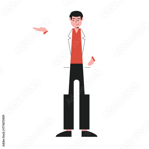 Doctor with Presentation Gesture