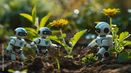 Tiny robots engage in a lea...