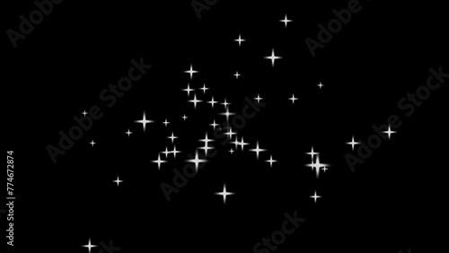  light effect, stars, glare on a transparent background.