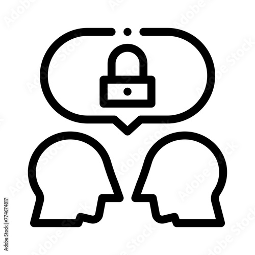 encrypted line icon