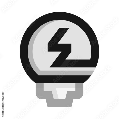Lightbulb Flat Icon